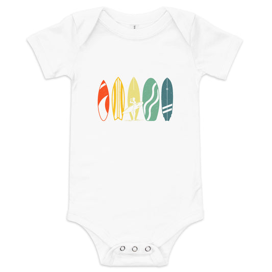 Baby short sleeve one piece - Surfboards