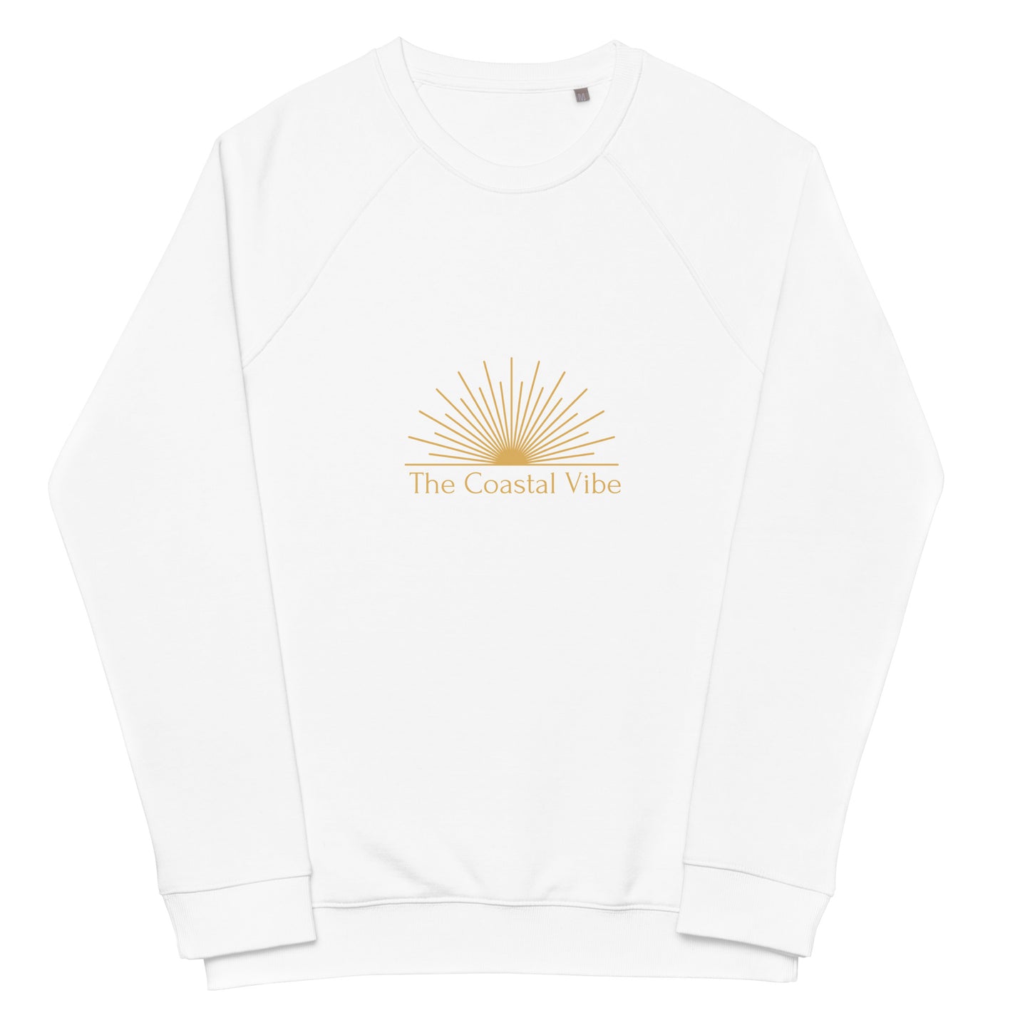 Unisex organic raglan sweatshirt - The Coastal Vibe