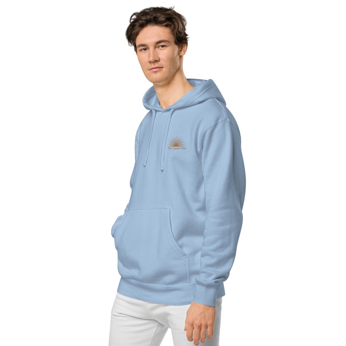 Unisex pigment-dyed hoodie - The Coastal Vibe